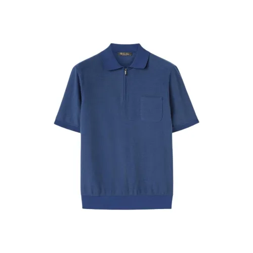 Loro Piana Морской Синий Мужское Поло