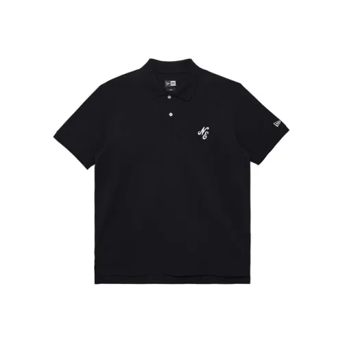 New Era Черный Унисекс Поло