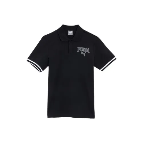 PUMA SQUAD Поло Мужское Черное