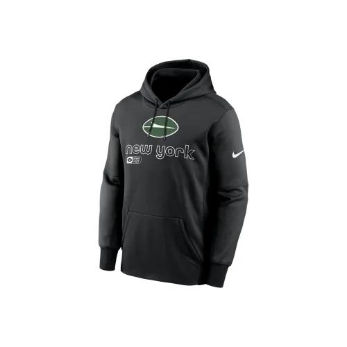 Nike New York Jets NFL Therma Толстовка Мужской Черный
