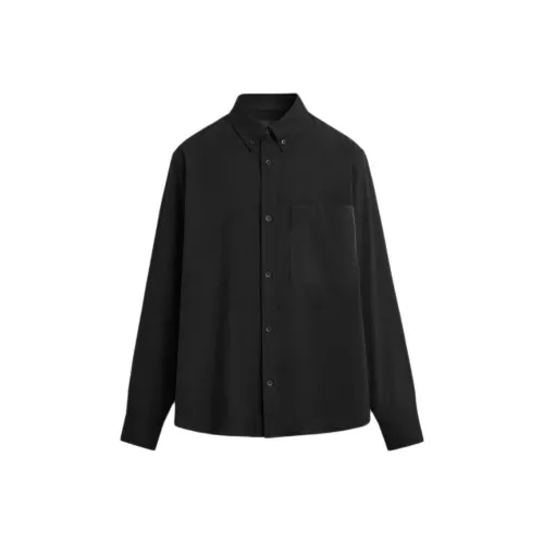 ZARA Мужские черные рубашки