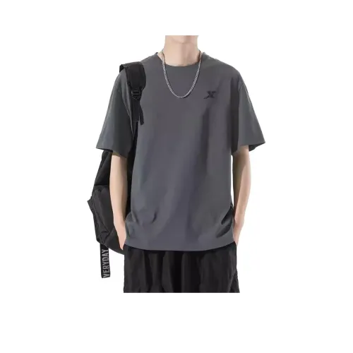 XTEP Мужская футболка с пером серого цвета