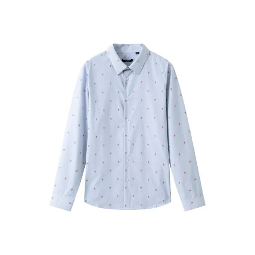 LIU·JO UOMO Длинный рукав мужская рубашка синие полосы