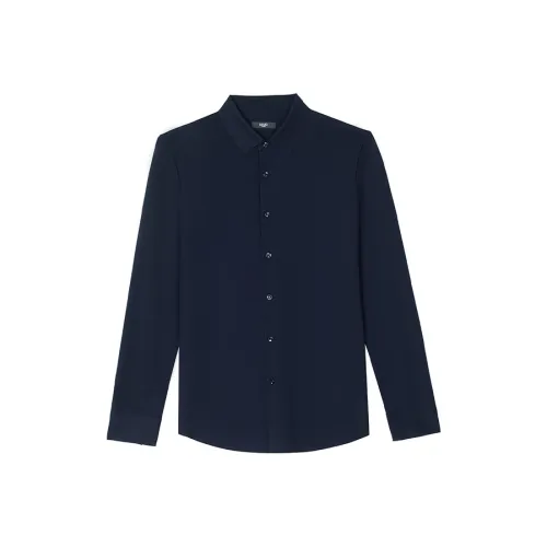 LIU·JO UOMO Весна Рубашка Мужская Темно-синяя