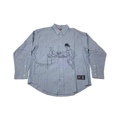 Подкладка Badfive рубашка мужская серого цвета