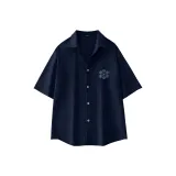 Темно-синий синий (Логотип на груди Dunhuang Totem)