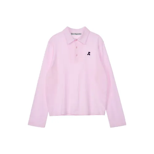 Rest Recreation SS24 Длинный рукав POLO Топ Поло Унисекс Розовый Розовый