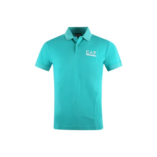 EMPORIO ARMANI EA7 Поло Мужское Зеленое