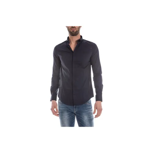ARMANI JEANS Темно-синие мужские рубашки