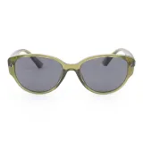 Оливково-зеленая оправа с серыми линзами