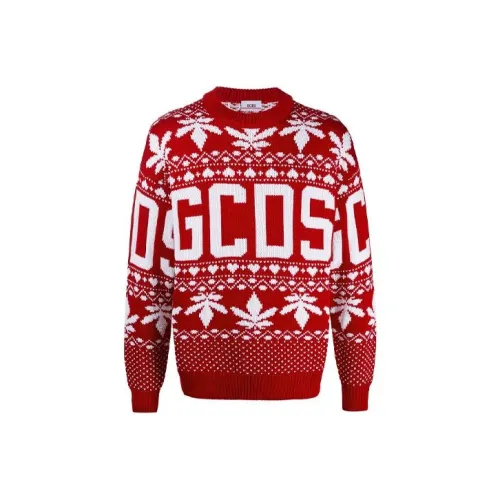 GCDS Red Men's Sweaters GCDS Красные Мужские Свитера