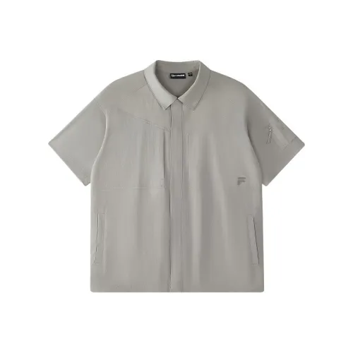FILA FUSION LIFEFUSIONEER Рубашка Мужская Серый Камень Коричневый BN