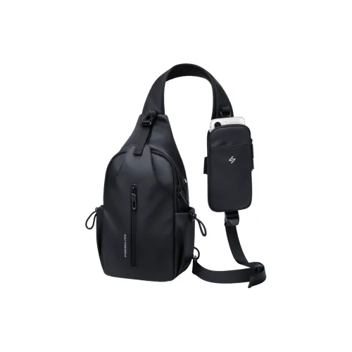 GOLF Водоотталкивающая ткань Sling сумка Мужская Туманный черный Элегантный серый