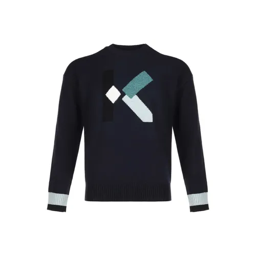 KENZO Морской синий Мужские свитеры