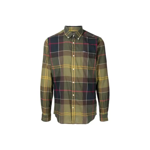 BARBOUR Зеленые Мужские Рубашки