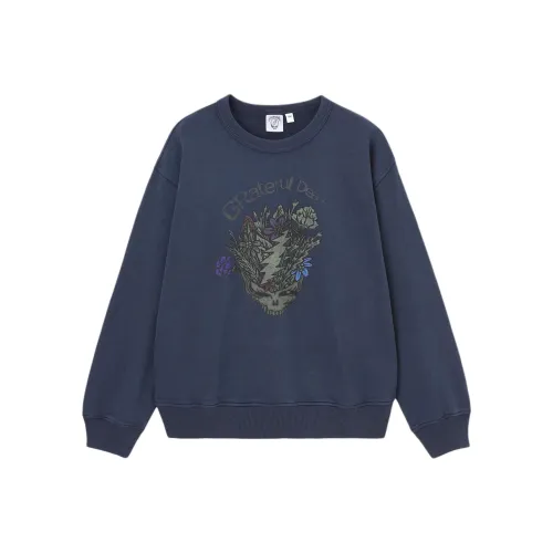 GU Grateful Dead Collaboration Темно-синие мужские свитшоты