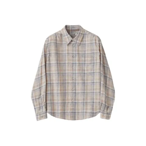 COOR Голубо-серый Унисекс Рубашки