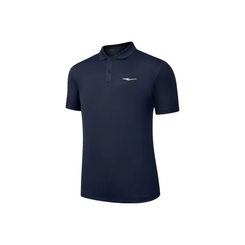 Erke Tennis Series Поло Мужское Rock Blue