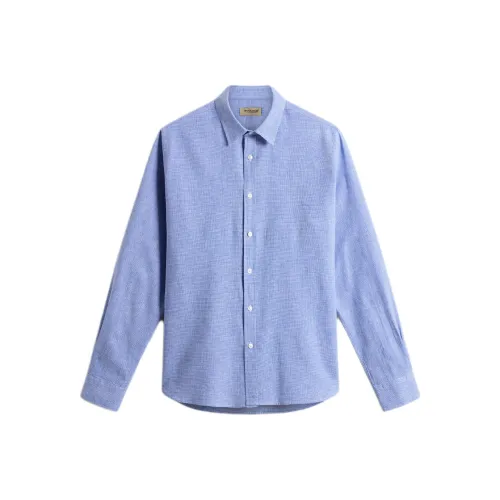 WOOLRICH Мужские рубашки синие