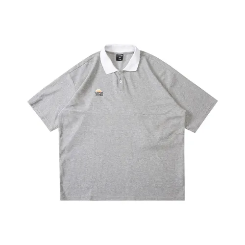 WAYNEXZAVIER Light Gray Men's Polo