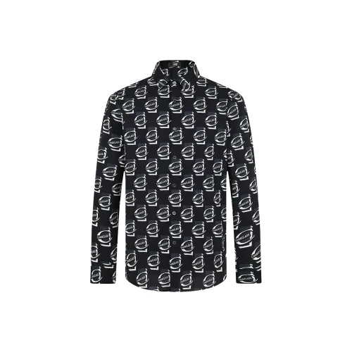 Cavalli Class Рубашка Мужская Черная