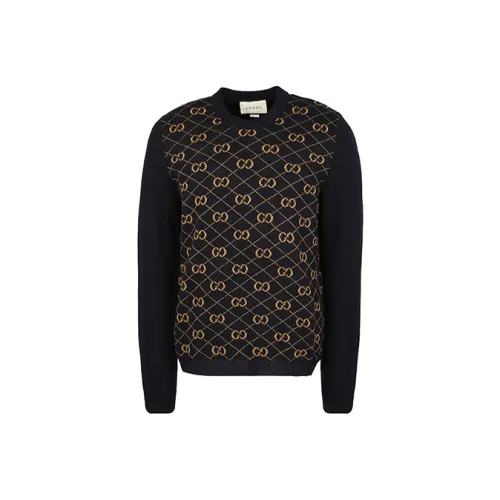 GUCCI Темно-синие мужские свитеры