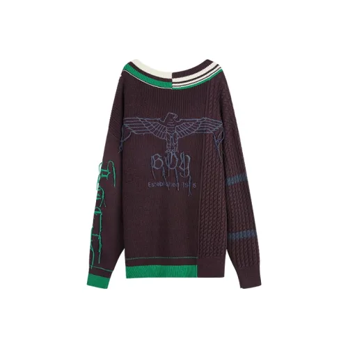 Boy London Свитер Унисекс Коричневый