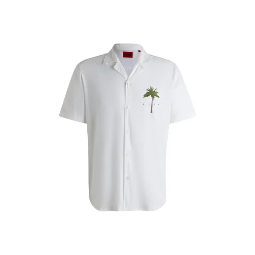 Hugo Boss Белые Мужские Рубашки