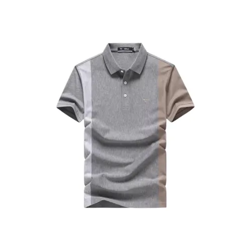 SEPTWOLVES Поло Мужское Светло-Серое