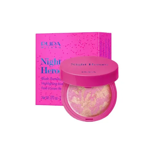 PUPA MILANO Герой OF The Night Хайлайтер Румяна Осветляющий Тон Кожи с Сиянием и SHINE 2г