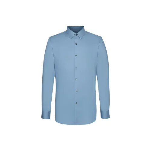 Satchi Рубашка Мужская Павлин Синий