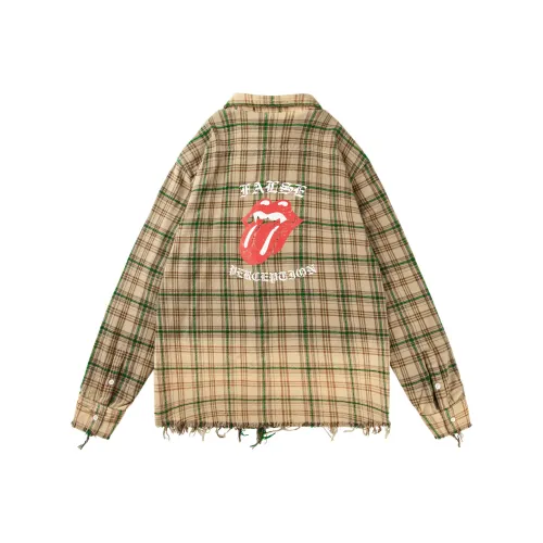 False Perception Рубашка Унисекс Washed Yellow