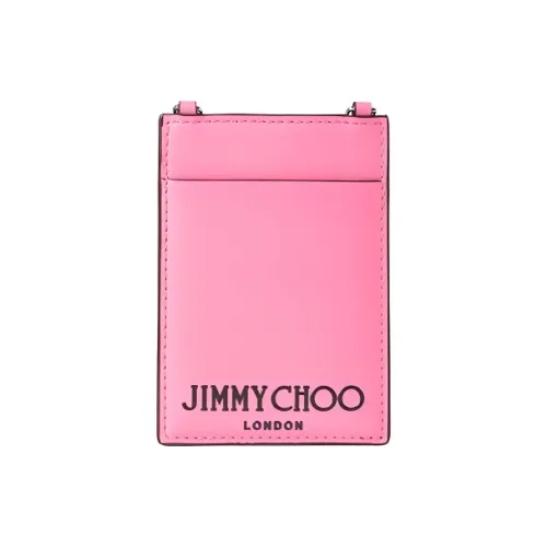 Jimmy Choo Сглаживающий кожа Одно плечо Через плечо Держатель для карт Женские Розовый