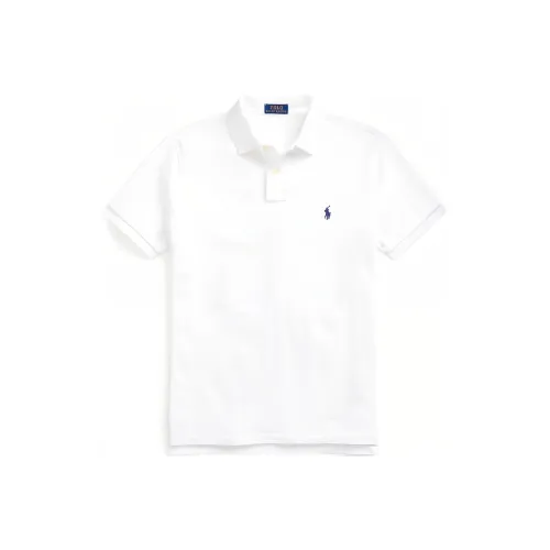 Polo Ralph Lauren Custom Slim Fit Mesh Polo Polo Men's White