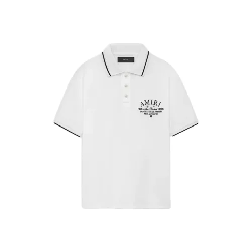 AMIRI FW24 Поло Мужское Белое