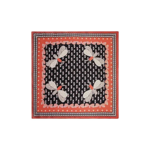 La DOUBLEJ. Шелковые шарфы Унисекс Черный