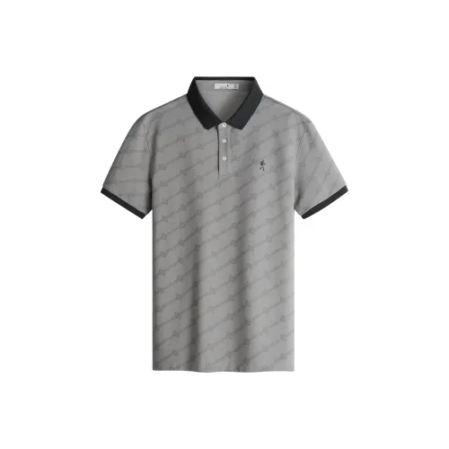 Поло Dance with Wolves Мужское Светло-Серое