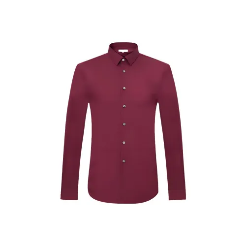 JODOLL Мужские рубашки бордового цвета
