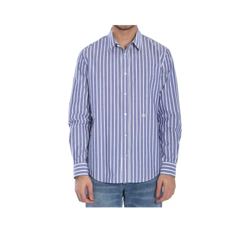 CELINE Мужские Синие Рубашки