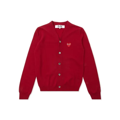 CDG Play Red Men's Sweaters CDG Play Красный Мужские Свитера