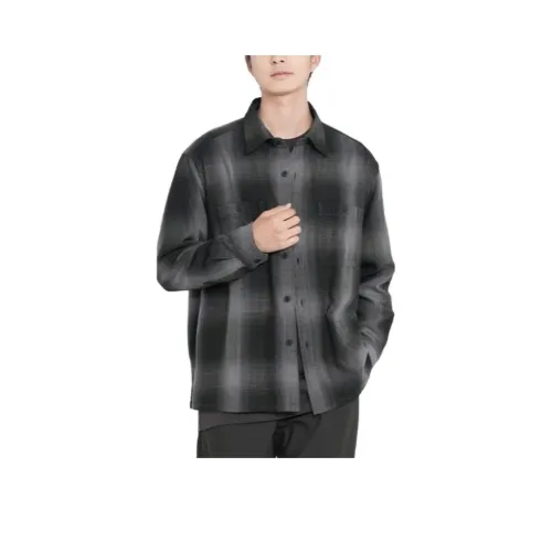 UNIQLO Черные Унисекс Рубашки