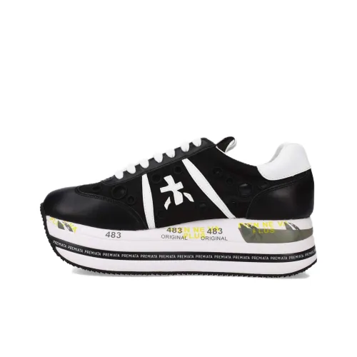 PREMIATA BETH 7380 Повседневный Низкий Топ Черный Белый Женский