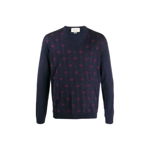 GUCCI Синие Мужские Свитера