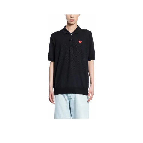 CDG Play Поло Мужское Черное