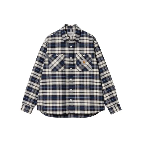 Carhartt WIP Blue Men's Shirts Кархарт WIP Синий Мужские Рубашки
