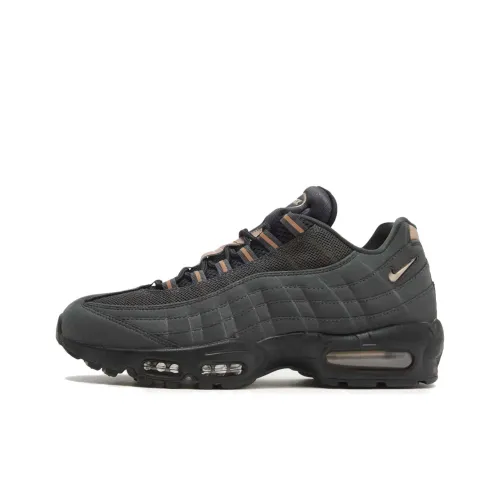 Central Cee x Nike Air Max 95 Low Топ Повседневная обувь Мужская Черный Красный Серый