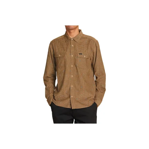 RVCA Хаки Унисекс Рубашки