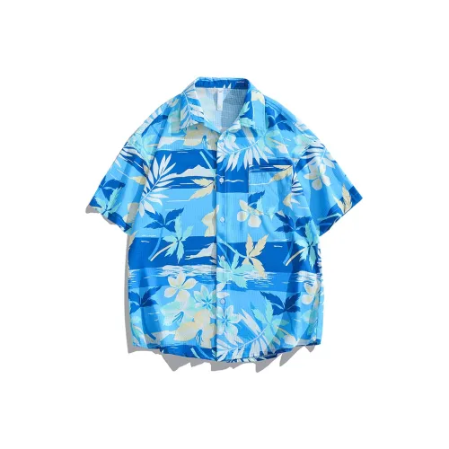 TIMD Гавайи Синий Унисекс Рубашки