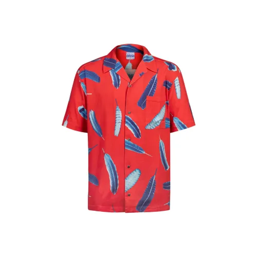 Marcelo Burlon COUNTY OF MILAN x Arena SS24 Рубашка Мужская Коралловый Красный