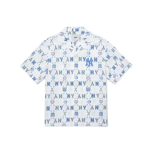 Mlb Base Logo Белая Мужская Рубашка